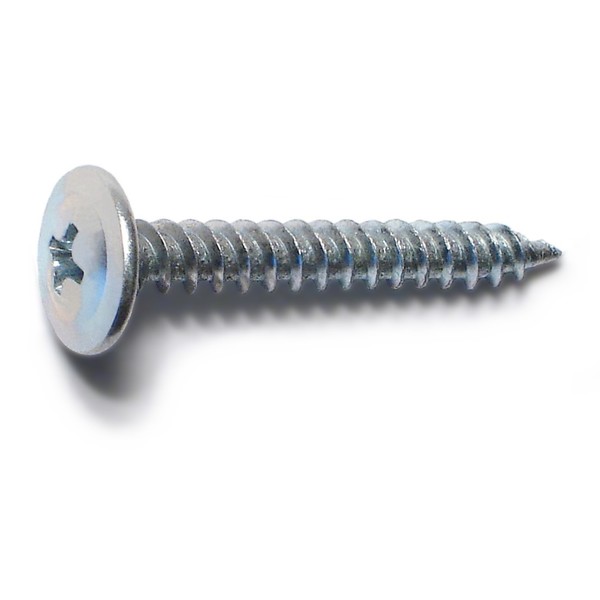 Buildright Sheet Metal Screw, #8 x 1-1/4 in, Zinc Plated Steel Truss Head Phillips Drive, 849 PK 51693